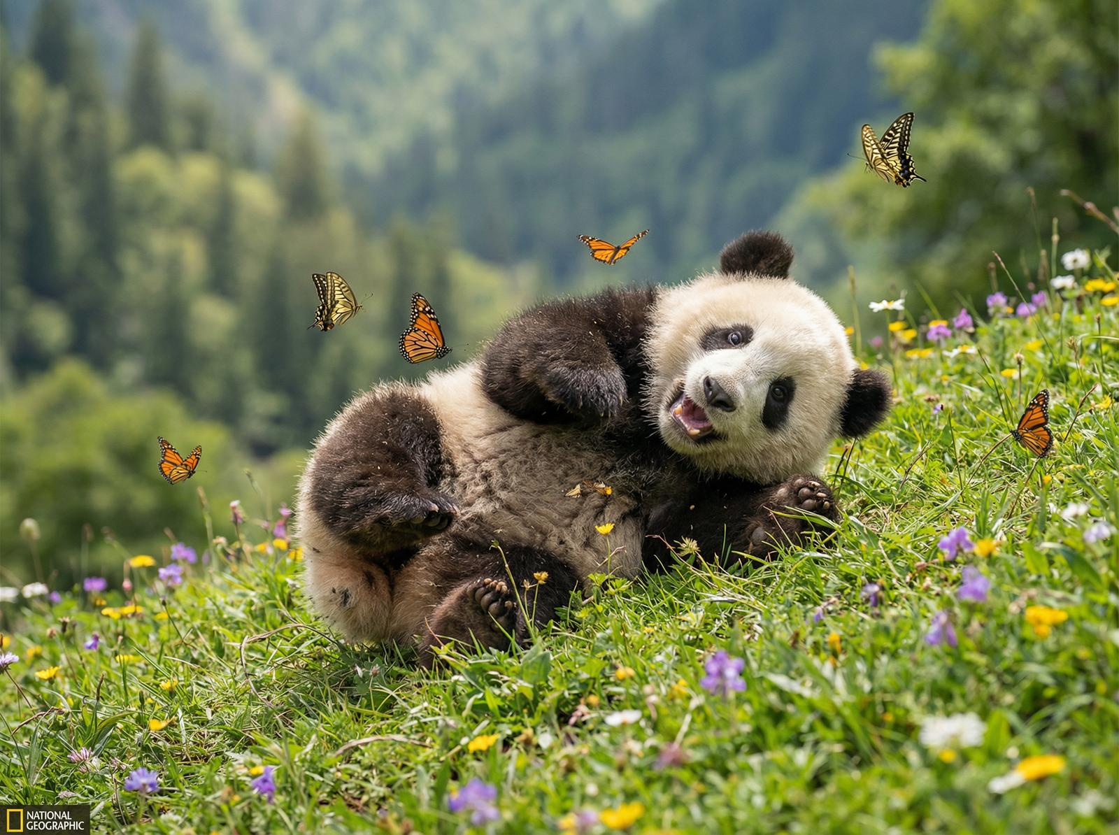 国产熊猫宝宝嬉戏视频